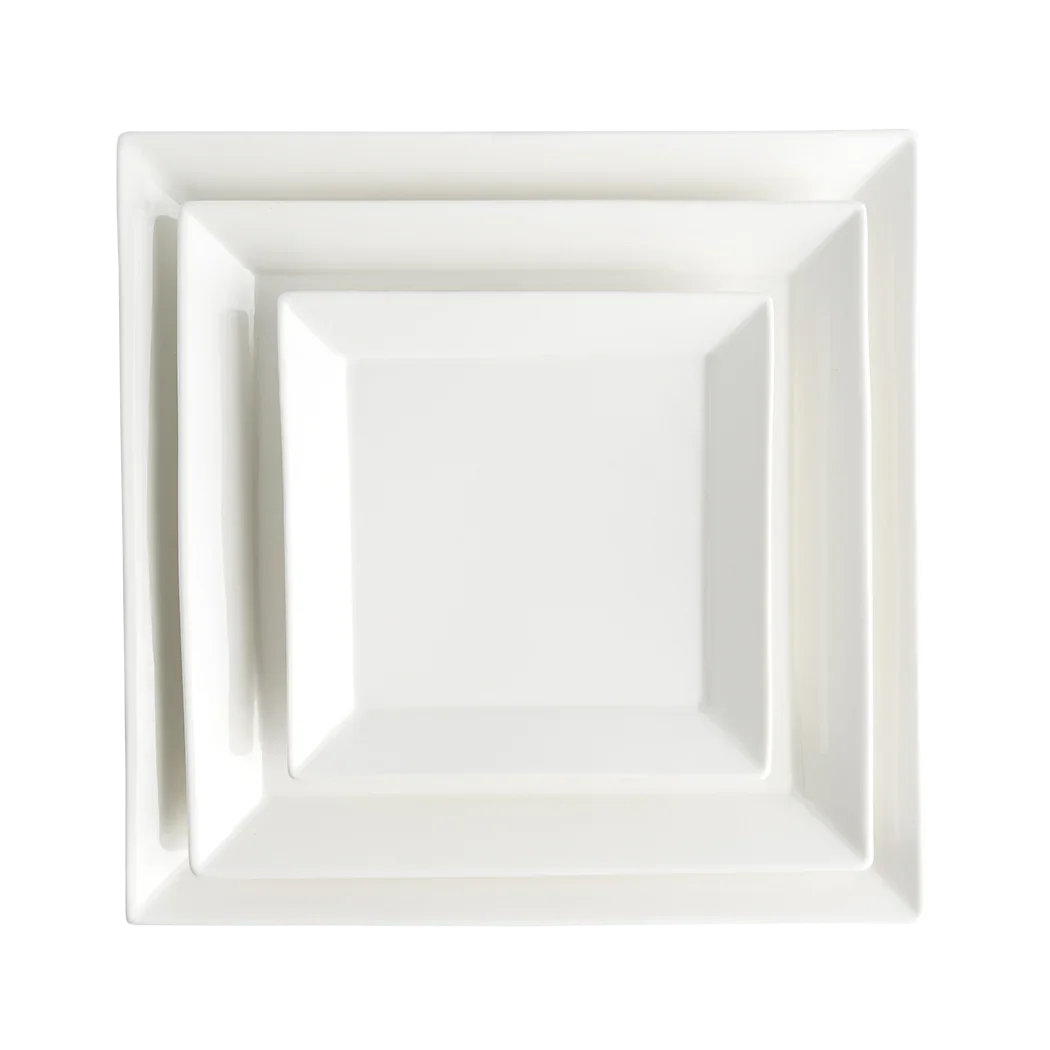 Browne Foundation 6" Square Wide Rim Plate (36/Case) | 5630192
