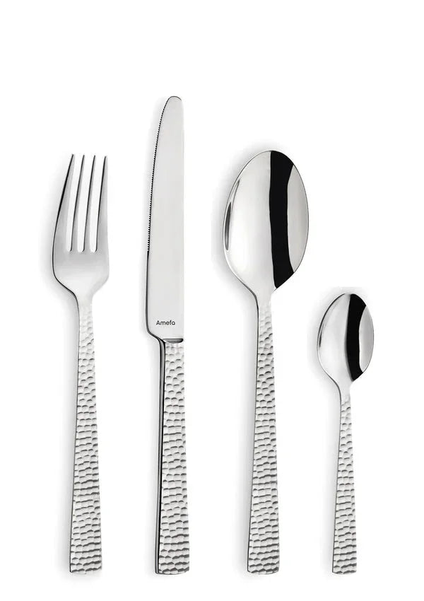 Tableware Cutlery 331923B000320 Dinner fork, 20 cm (7.8 in ), 18/0 stainless steel, 2.5 mm thickness, hammered f
