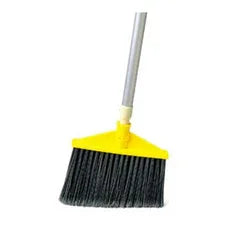 Rubbermaid FG637500GRAY | Broom - Vinyl Coated Metal Handle 56" w/Flagged PP Fill