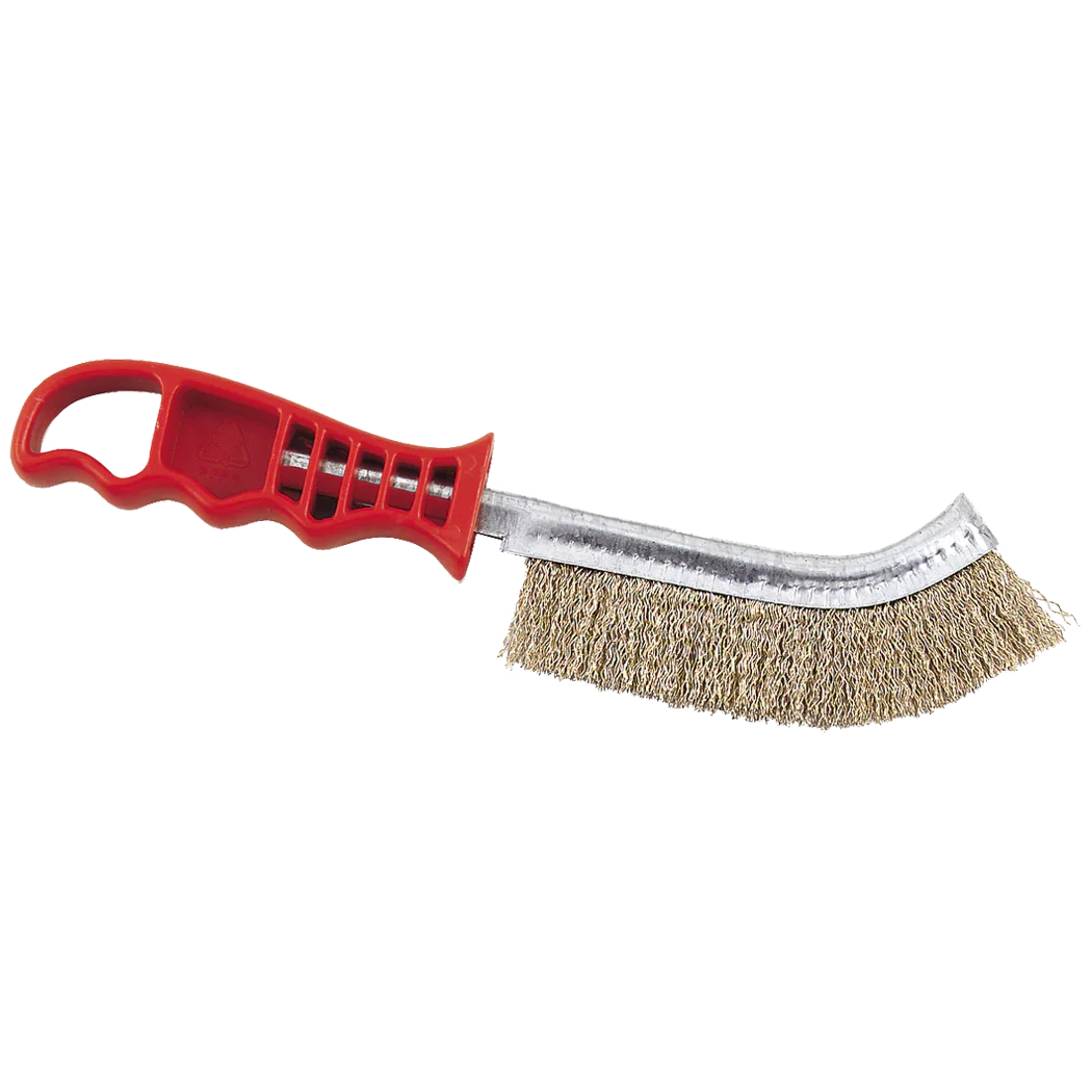 Browne 11" Grill Brush w/ Stiff brass Wire Bristles | 4203