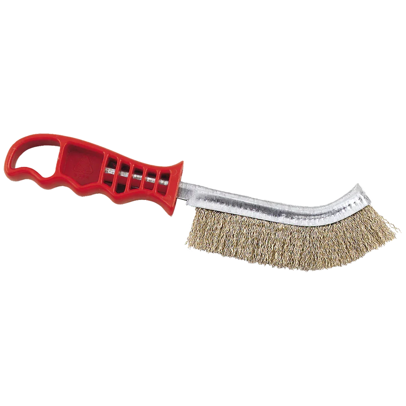 Browne 11" Grill Brush w/ Stiff brass Wire Bristles | 4203