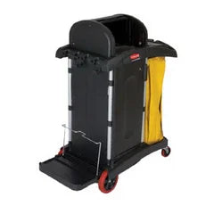 Rubbermaid FG9T7500BLA | Janitor Cart | High Security Yellow Bag Black