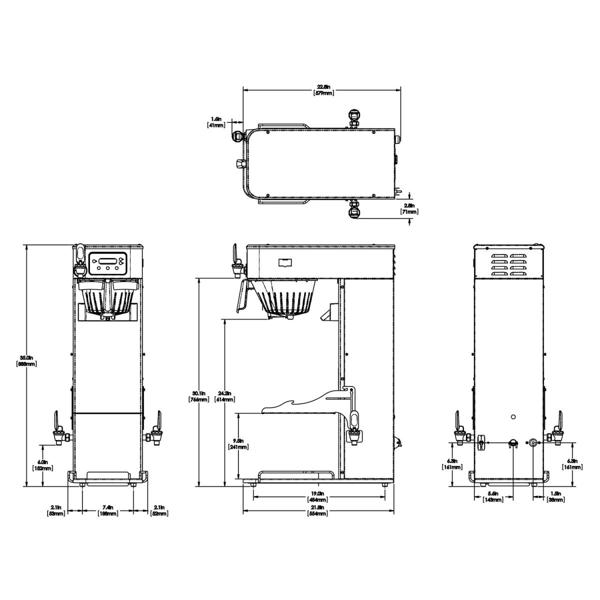 BUNN-O-MATIC 52200.6100 ITCB-DV 29 with Tray