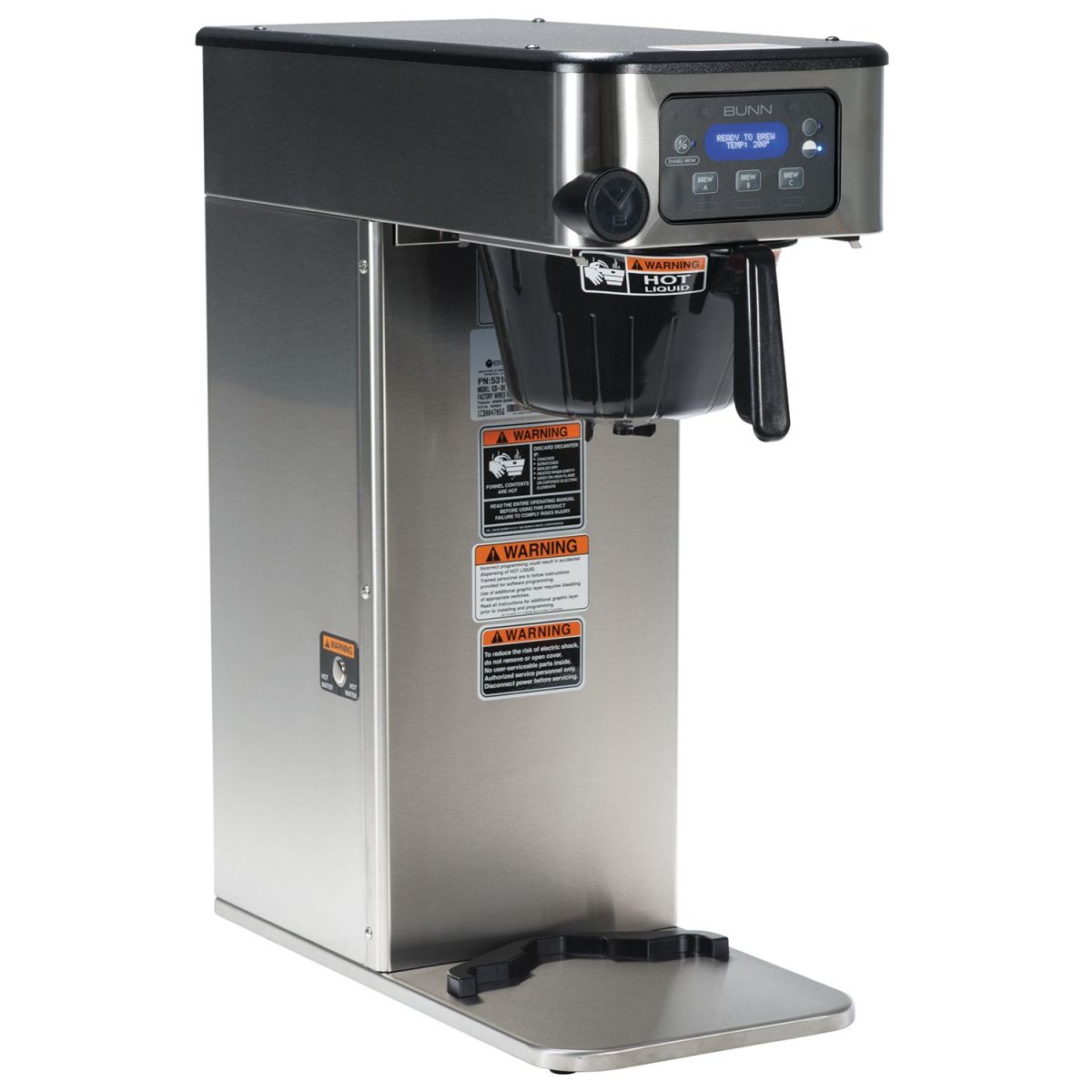 BUNN-O-MATIC 53100.6100 ICB-DV 120V Model Overview