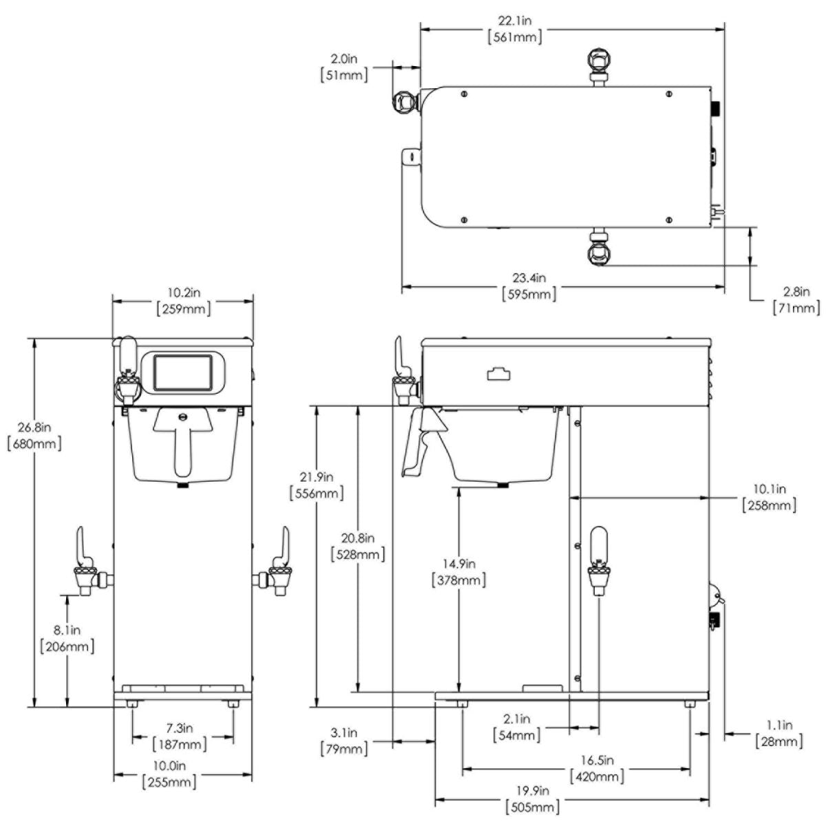 BUNN-O-MATIC 53300.6100 ICB-DV PLATINUM 120V Overview