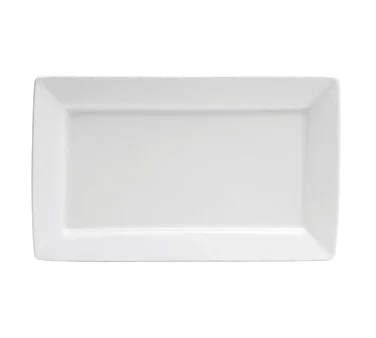 Buffalo F8010000359S Euro Platter, 11-3/8", rectangular, scratch-resistant glaze, finely polished foo