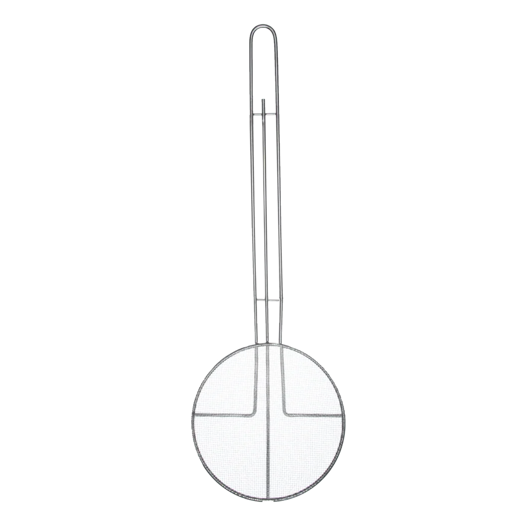 Browne 6.5" Round Fine Mesh Skimmer, 14" Handle | 571923