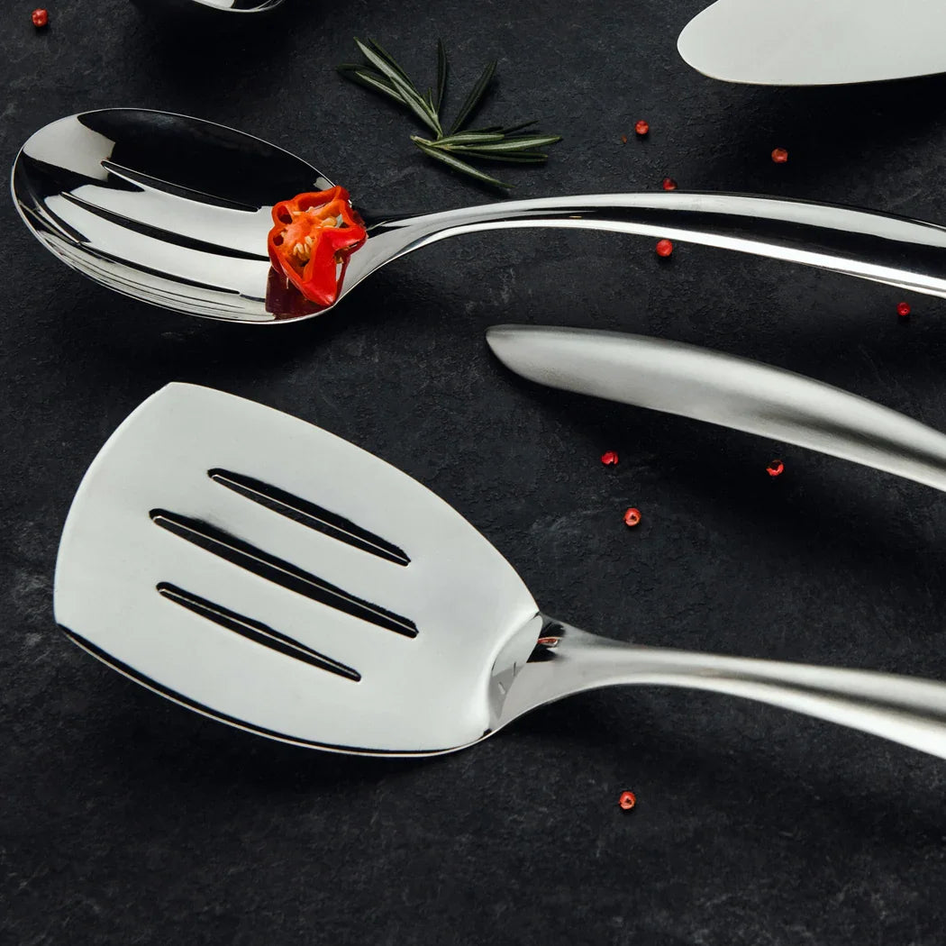 Browne Eclipse 14" Satin Finish Slotted Serving Turner | 573272