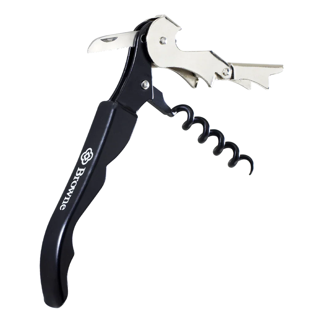 Browne 4.5" Black Single Hinged Corkscrew | 574077BK