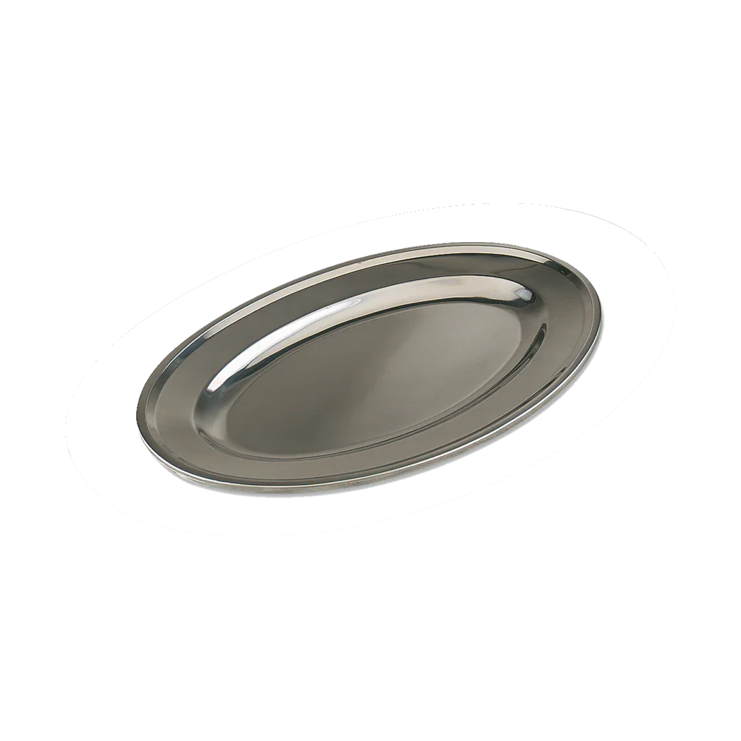 Browne 16.3" x 10.7" Stainless Steel Oval Platter | 574183