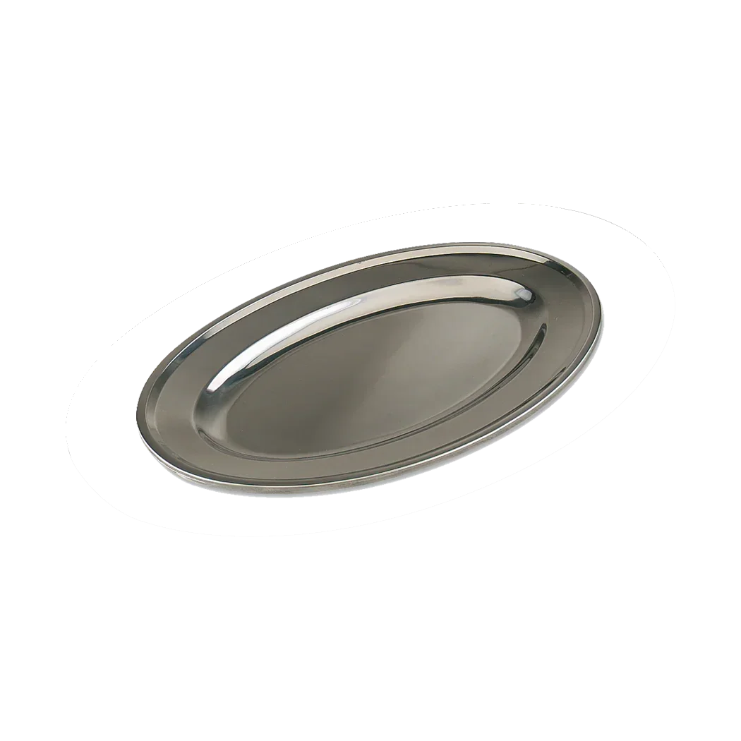 Browne 19.5" x 13.5" Stainless Steel Oval Platter | 574184