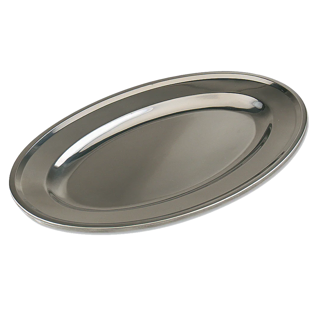 Browne 26" x 18" Stainless Steel Oval Platter | 574186