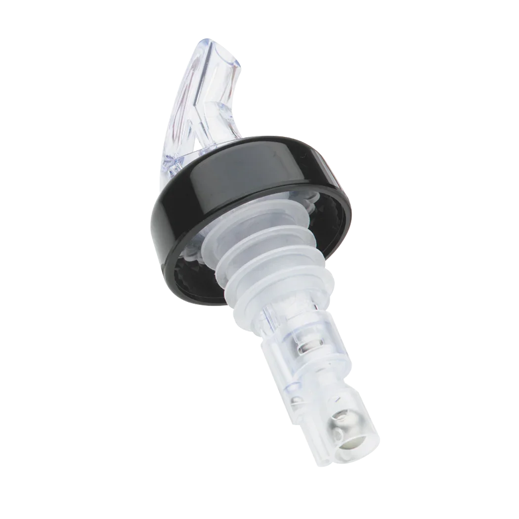 Browne 57489734 Liquor Pourer, 3/4 oz., 4 in  x 1-1/2 in , with collar, flipped, plastic, Sure S