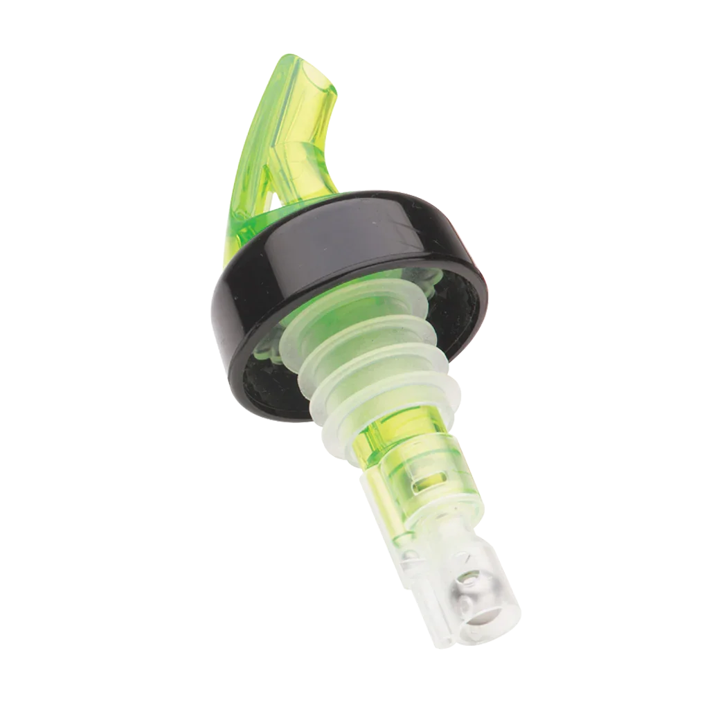 Browne 1 oz Green Sure Shot Liquor Pourer w/ Collar | 57489014