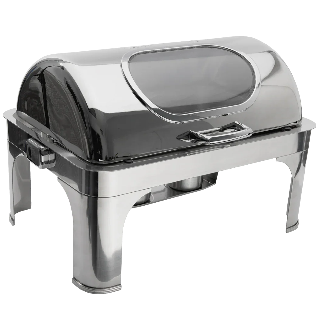 Browne 9 qt Harmony Rectangular Chafer with Nautilus Window | 575166