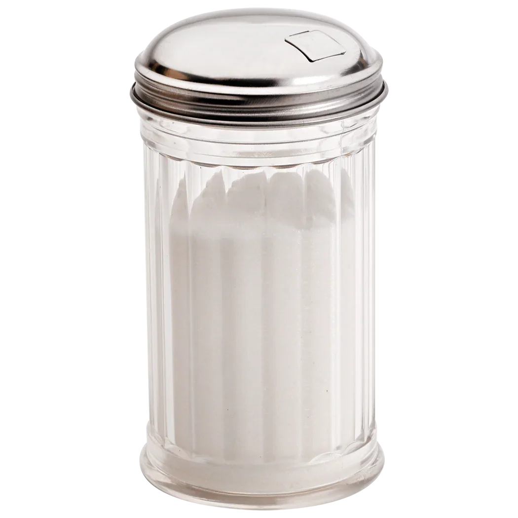 Browne 12 oz Fluted Plastic Sugar Pourer - Pack of 4 | 575231