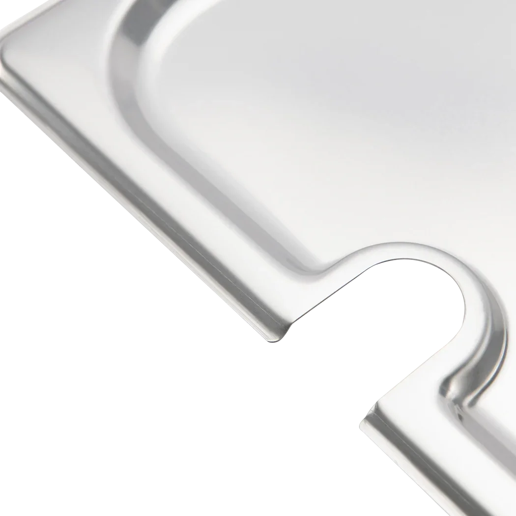 Browne 1/3 Size Steam Pan Cover, Notched | 575549
