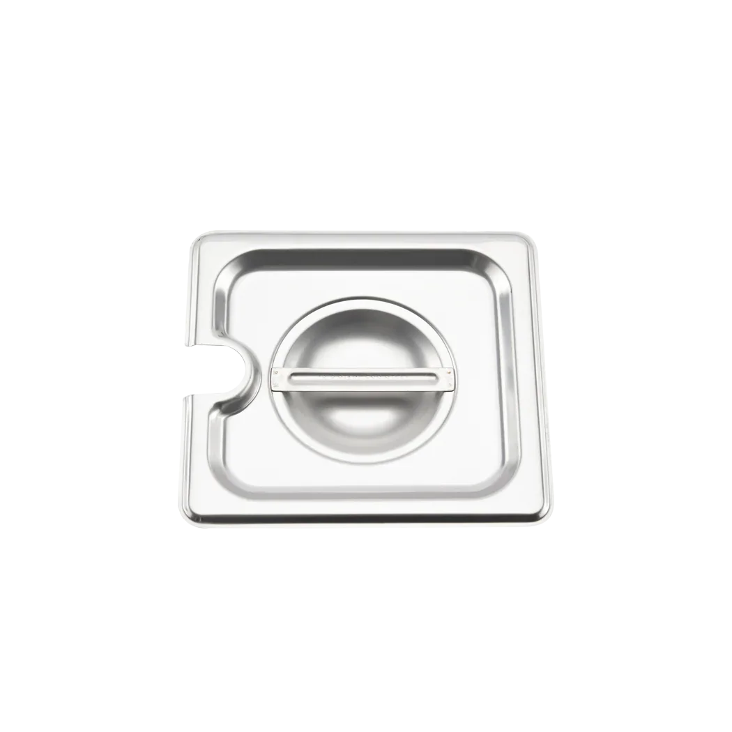 Browne 1/6 Size Steam Pan Cover, Notched | 575569