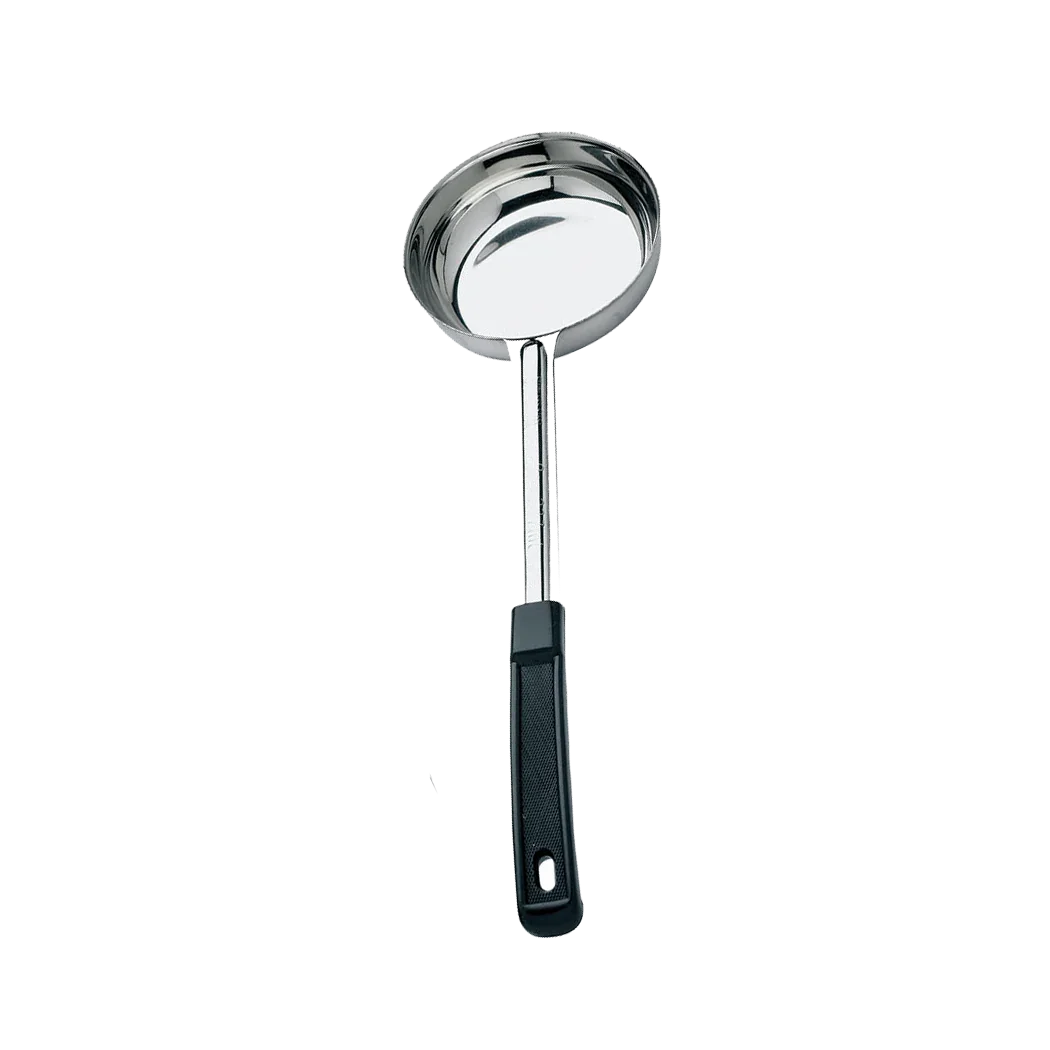 Browne  6 oz Solid Food Portioner - Black Handle | 5757460