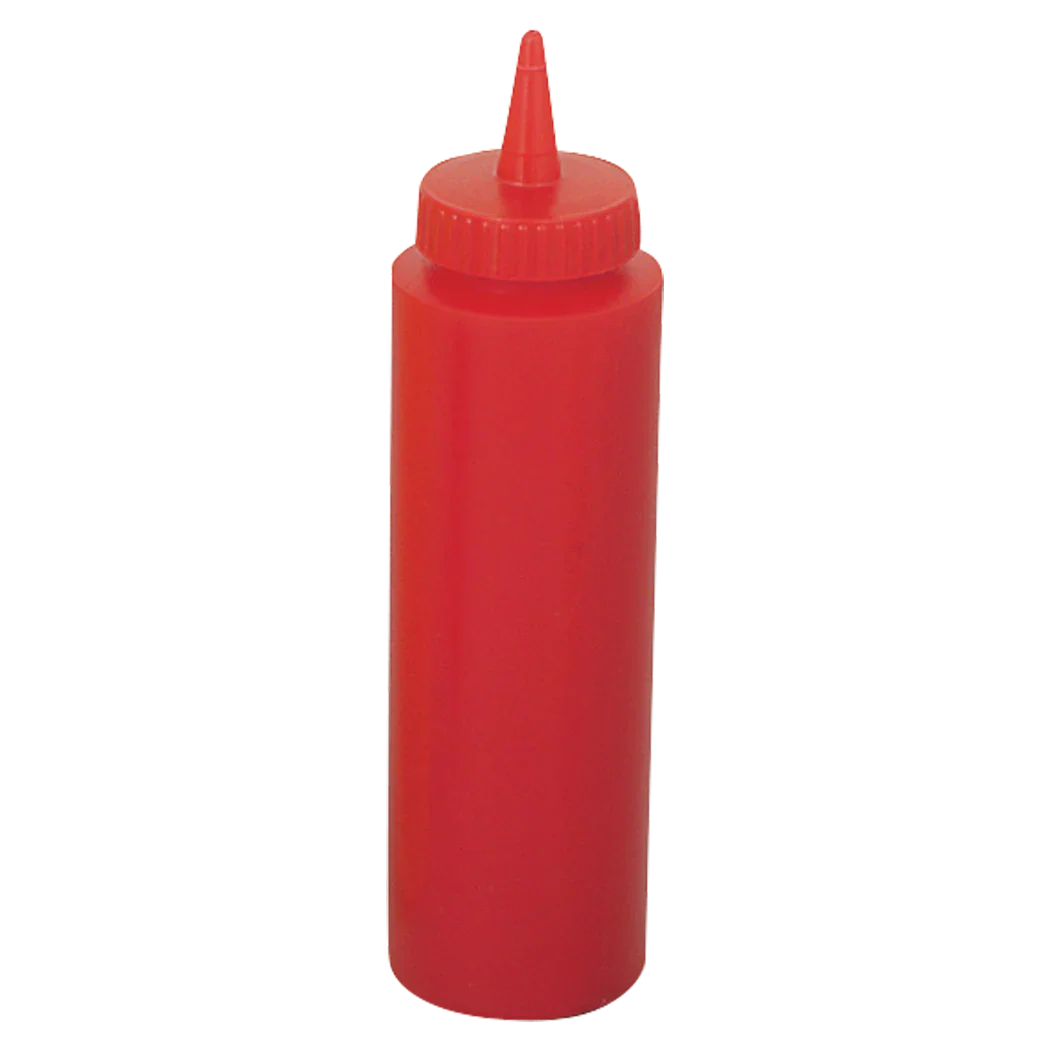 Browne 12 oz Red Squeeze Bottle - Set of 6 | 57801205