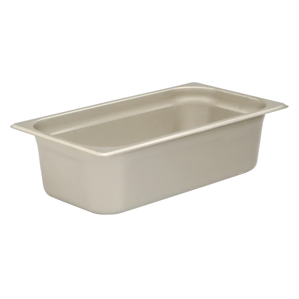 Browne 1/3 Size Solid Steam Table Pan, 4" Deep, Medium Weight | 5781304