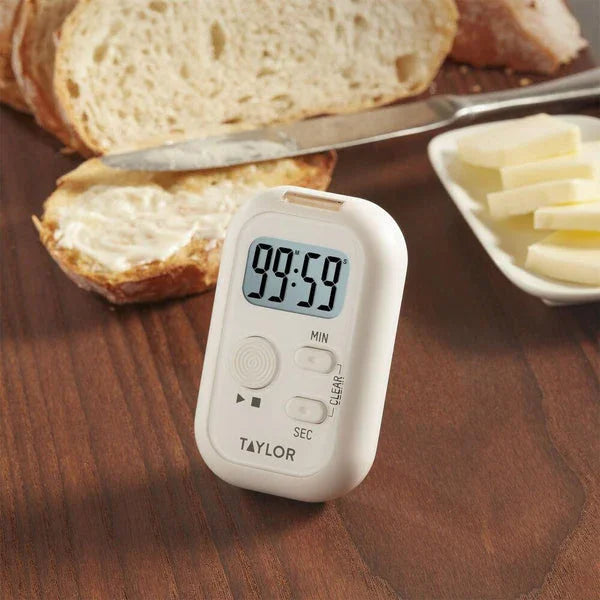 Taylor Digital Kitchen Timer with Sound, Light, and Vibration Alerts | 5879