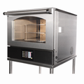 Doyon RPO3 Jet-Air Rotating Pizza Oven, Electric, nickel plated three tier plates with remo