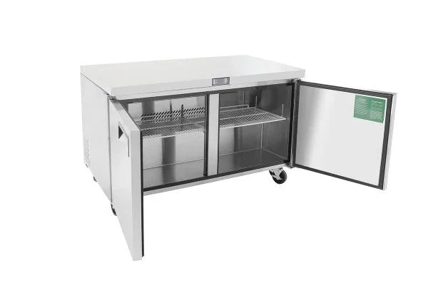 Atosa MGF8407GR | 60" 2-Solid Door Undercounter Freezer  17.2 Cu. Ft.