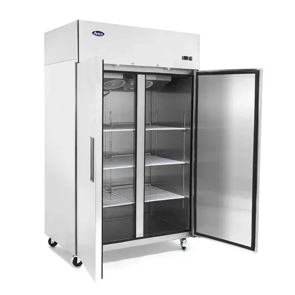 Atosa MBF8005GR | 51" 2-Door Solid Reach-In Refrigerator  Top Mounted  43.20 Cu. Ft.