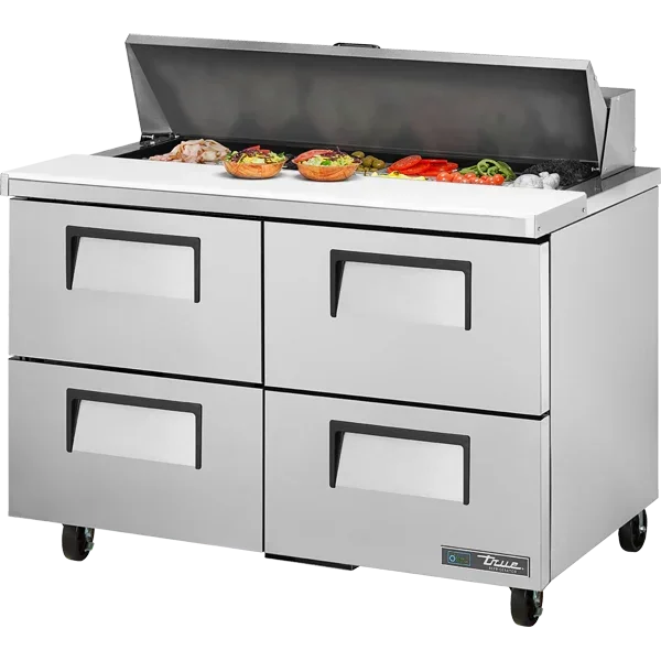 True TSSU-48-12D-4-HC | 48" 4-Drawer Sandwich / Salad Prep Unit  12 Pans  14 cu. ft.