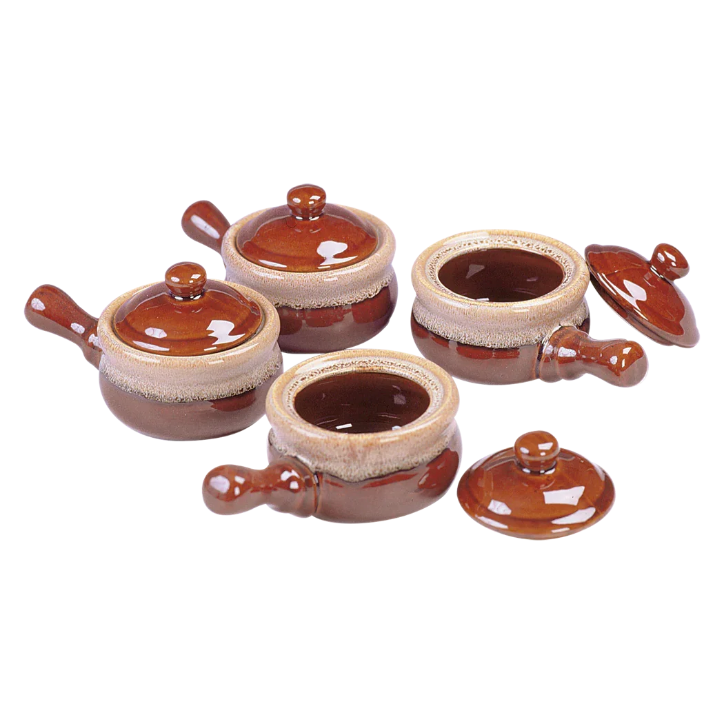 Browne 16 oz Brown Onion Soup Bowl Set | 744047