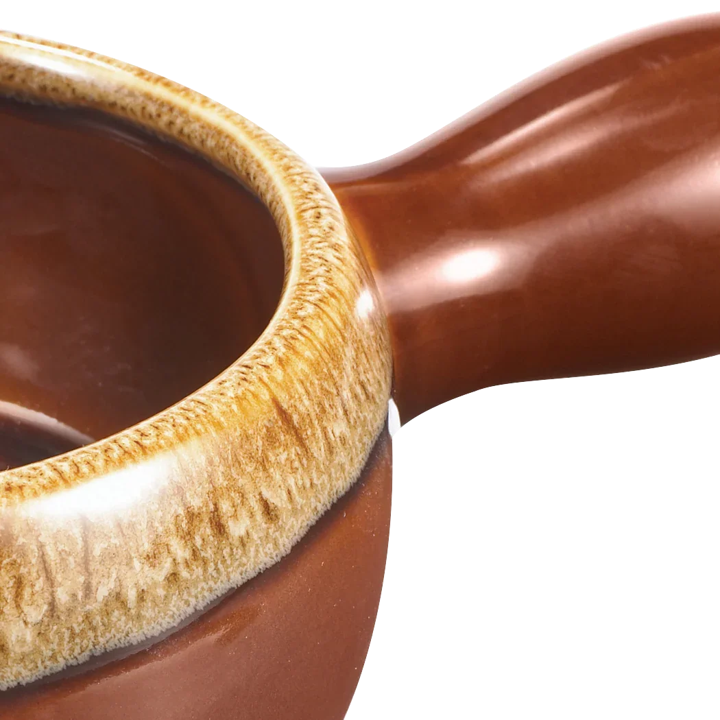 Browne 16 oz Brown Onion Soup Bowl w/ Handle | 744053BR