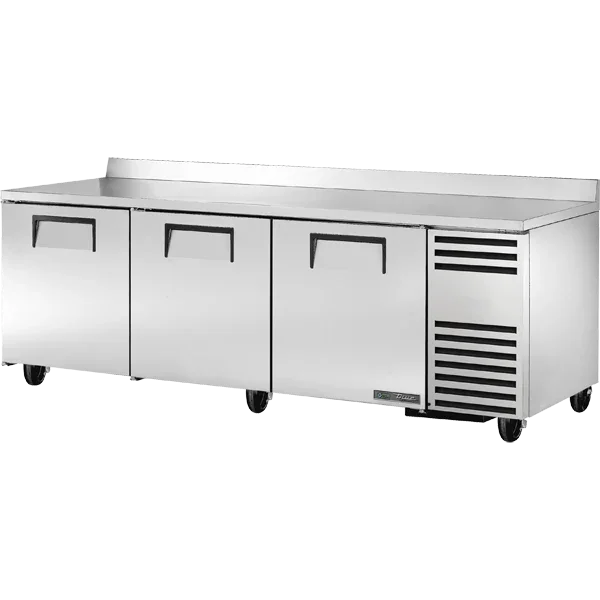 True TWT-93-HC | 93" 3-Solid Door Deep Work Top Refrigerator | 35.2 cu. ft.
