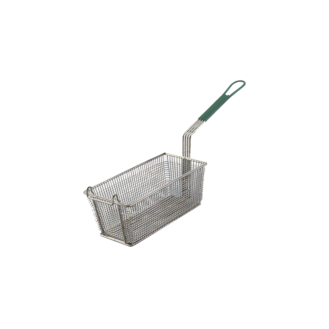 Browne Wire Fry Basket w/ Green Handle | 79204