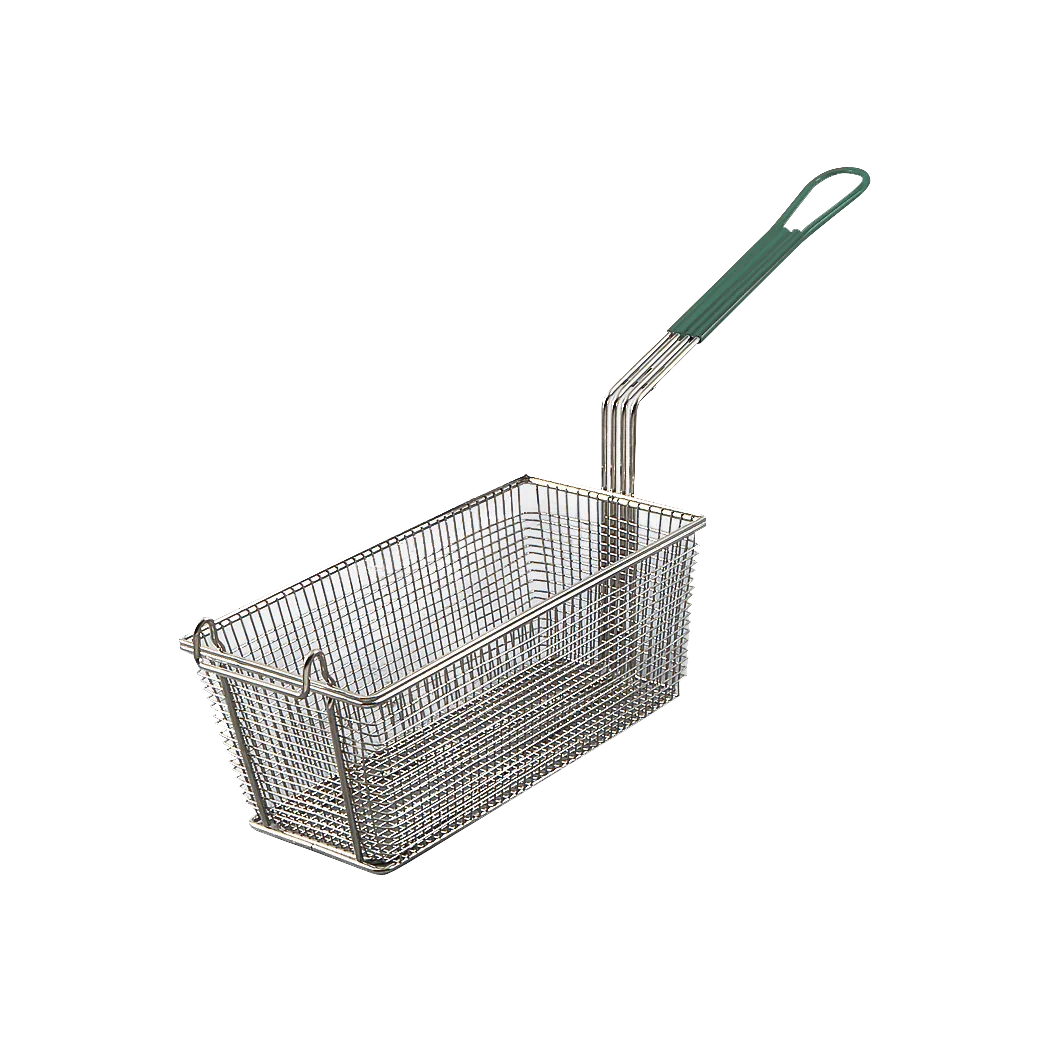 Browne Wire Fry Basket w/ Green Handle | 79213