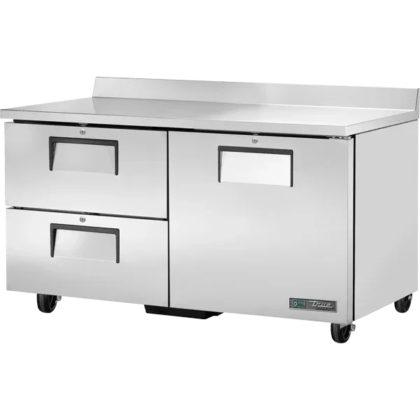 True TWT-60D-2-HC | 60" 1-Solid Door 2-Drawer Work Top Refrigerator  17.8 cu. ft.