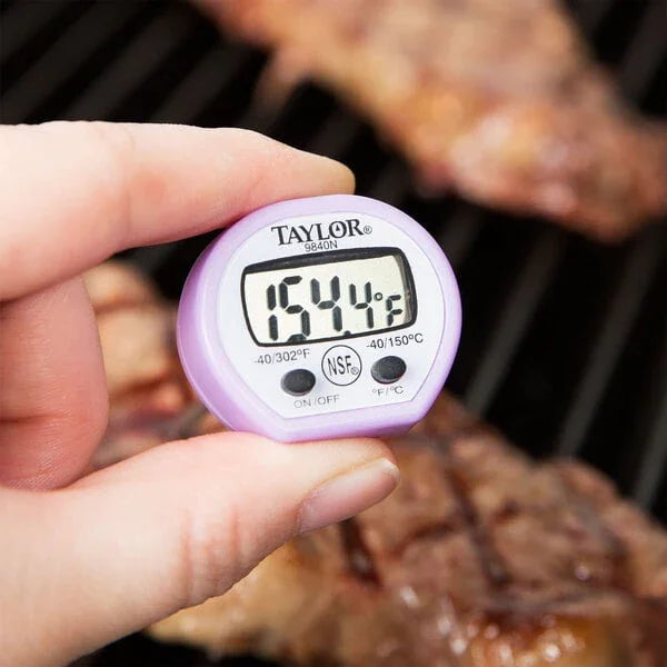 Taylor Purple Allergen-Free Digital Pocket Probe Thermometer (-40° to 302°F) | 9840PRN