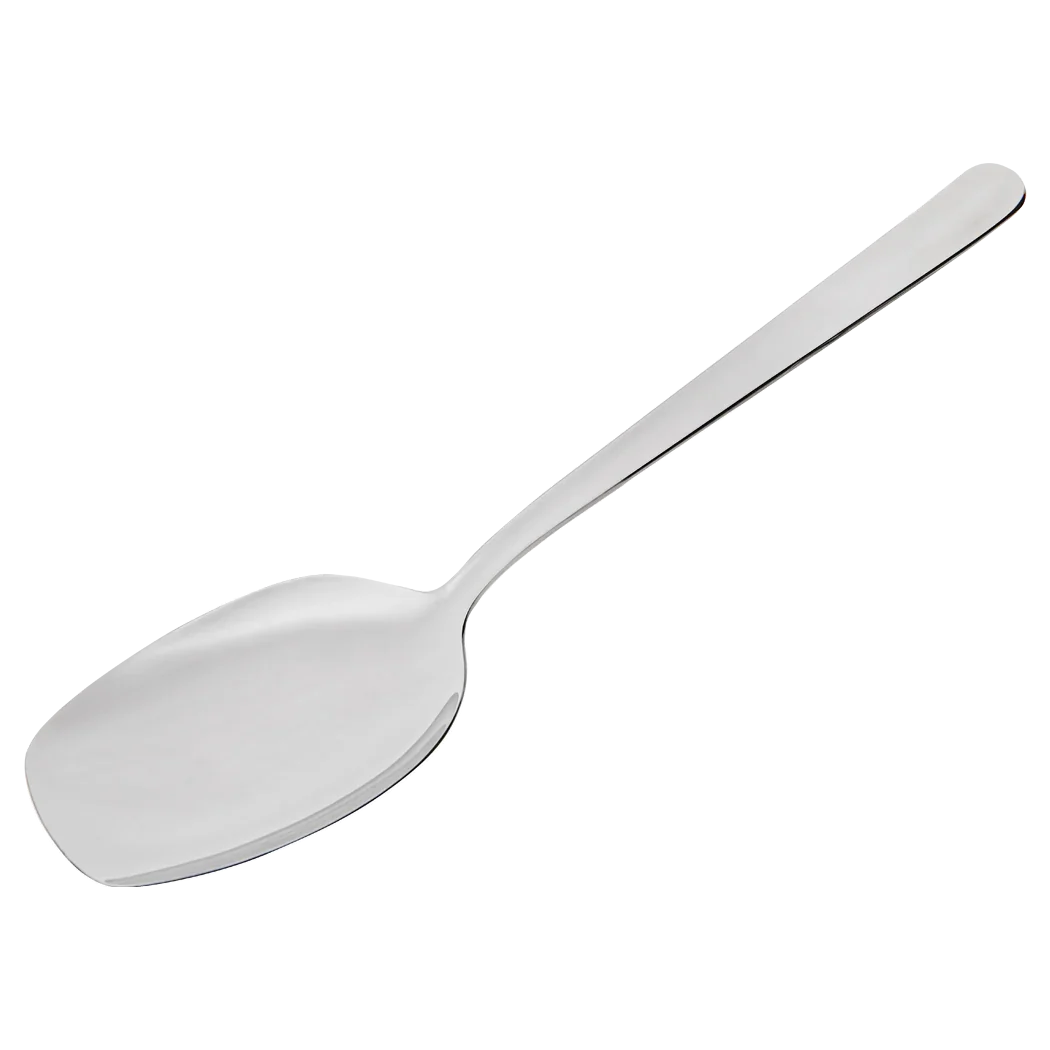 Browne New Era 8" Square Bowl Solid Serving Spoon | 817