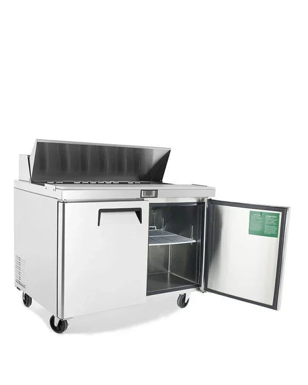 Atosa MSF8302GR | 48" 2-Door Refrigerated Standard Top Sandwich Prep Table