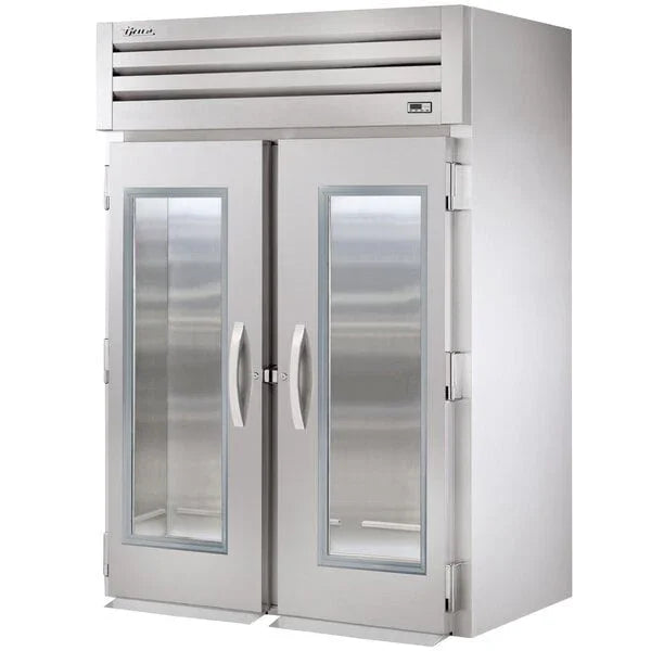 True STG2RRI-2G | SPEC SERIES® | 68" 2-Glass Door Roll-In Refrigerator  Stainless Steel Aluminum