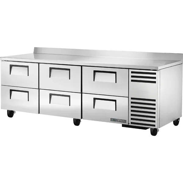True TWT-93D-6-HC | 93" 6-Drawer Deep Work Top Refrigerator | 35.2 cu. ft.