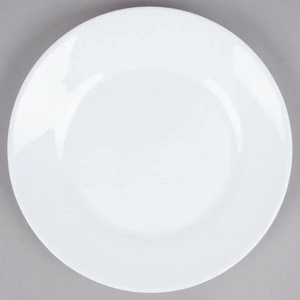 Arcoroc Restaurant White 9.4" Rim Plate (24/Case) | 22522