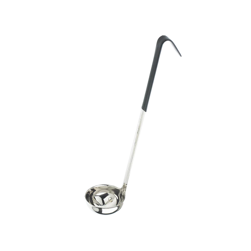 Browne 2 oz One-Piece Ladle - Black Handle | 9942BLK