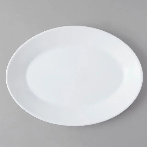 Arcoroc Restaurant White 11.75" Oval Platter (12/Case) | P3967