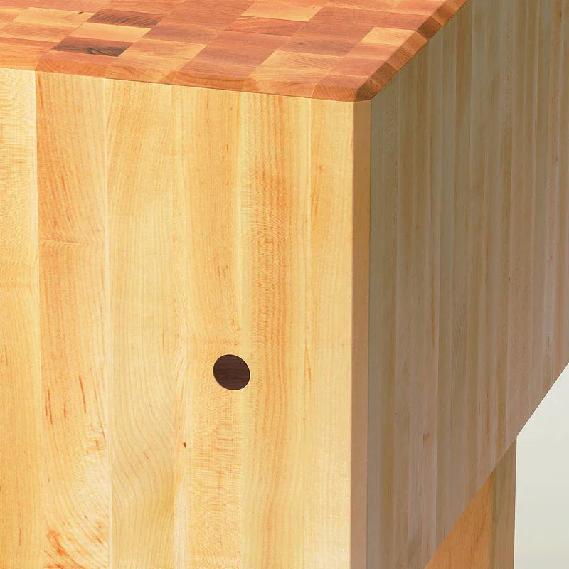 John Boos "AA" Maple Butcher Block Work Table with 16" Thick Top, 35" x 30" x 34" | AA05