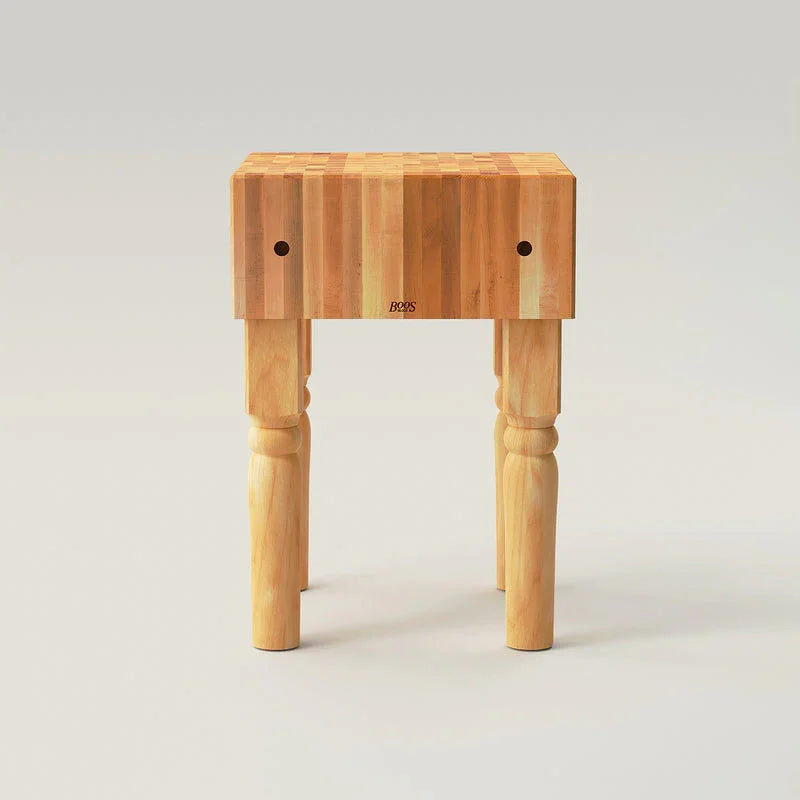 John Boos "AB" Maple Butcher Block Work Table with 10" Thick Top, 24" x 18" x 34" | AB02