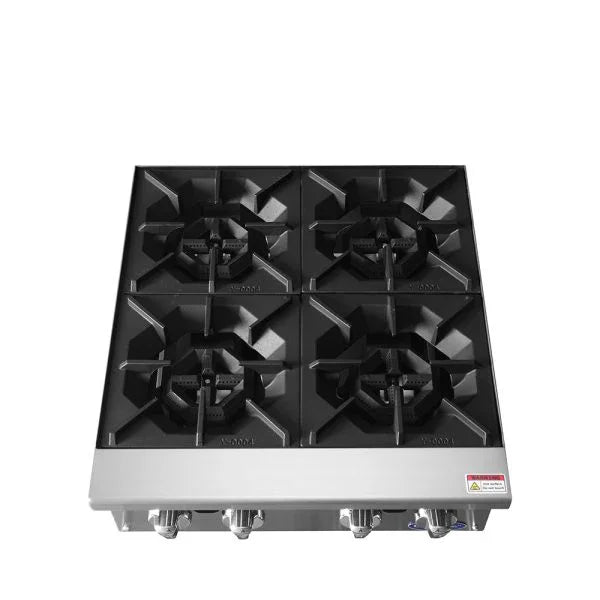 Atosa ACHP-4 | Cook Rite | 24" 4-Burner Cookrite Heavy Duty Countertop