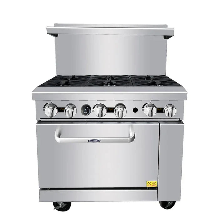 Atosa AGR-6B-NG | Cook Rite | 36" 6-Burner Cookrite Gas Range | NG