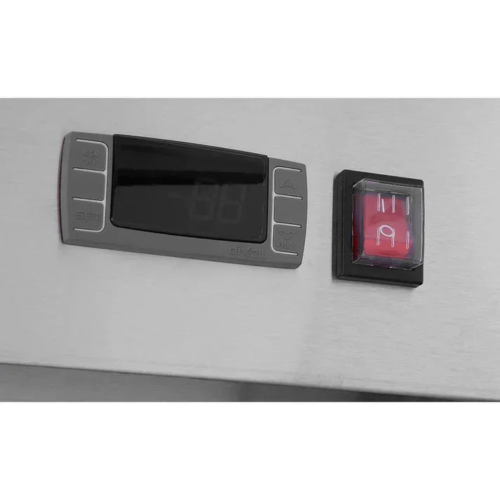 Atosa SBB69GRAUS1 | 69" 2-Door Back Bar Cooler  Shallow Depth  18.9 Cu. Ft.