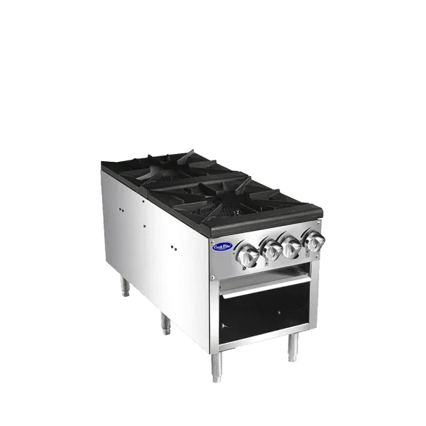Atosa ATSP-18-2L | Cook Rite | 40" Low Height Double Stock Pot Stove NG